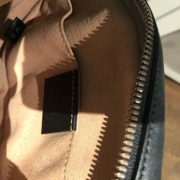 Black Quilted Leather Crossbody Bag - Picture 6 of 16